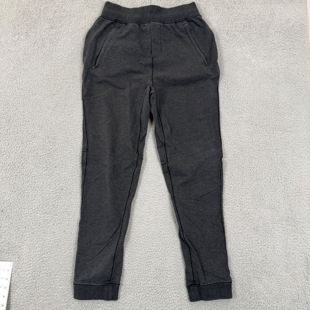 Lululemon Mens S City Sweat Jogger Charcoal Gray Heather Tapered Pants 27 Inseam